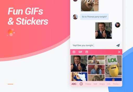 INKeyboard- wasticker, keyboard themes, emoji screenshot 2