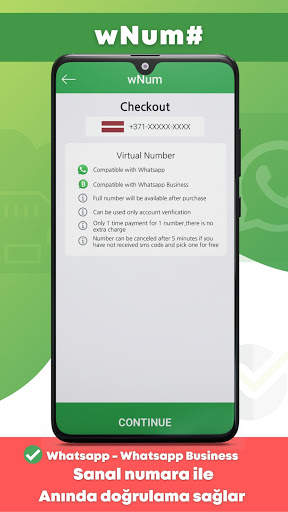 wNum | Whatsapp & WA Business kayıt için numara! screenshot 3