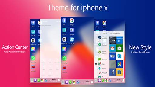 Modern phone X Theme for Computer Launcher screenshot 3
