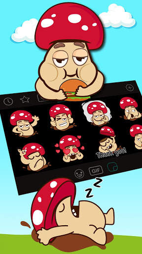 Funny Mushrooms Emoji Stickers screenshot 2