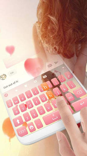 Pink Girl Keyboard Theme screenshot 3