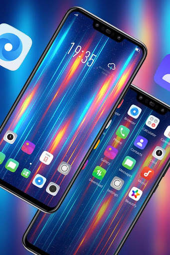Light Speed Abstract Theme one plus 7 launcher screenshot 2