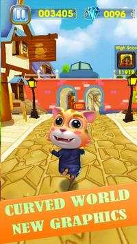 Talking Cat Rush - Subway & Bus Tom Run 3D screenshot 4