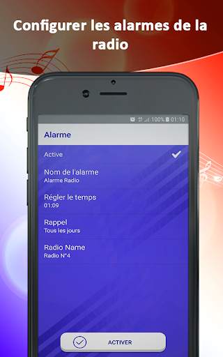 Radios France en direct | Enregistrer, Alarm&Timer screenshot 5
