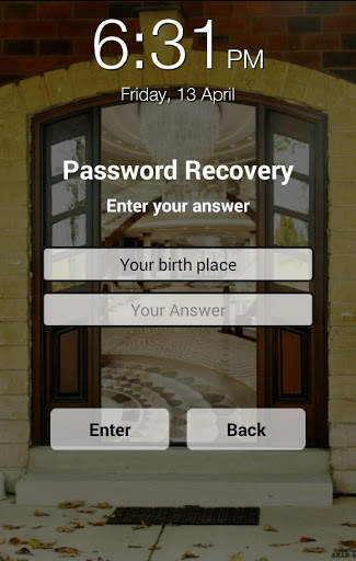 Home Door Lock Screen screenshot 1