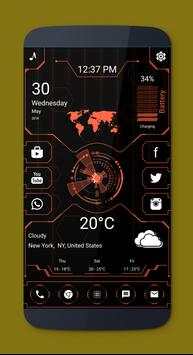 Futuristic hi-tech Launcher 2018 screenshot 6