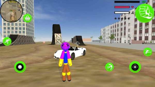 Super Thanos Stickman Rope Hero Gangster Crime screenshot 4