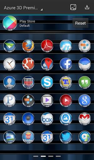 Next Launcher Theme Azure 3D screenshot 8
