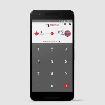 Canadian Currency Converter screenshot 2