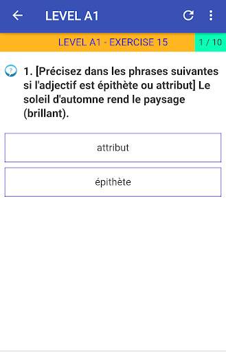 Learn French Grammar Exercises Free screenshot 6