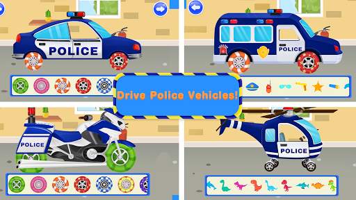 Kids Police Car Driving Game screenshot 1