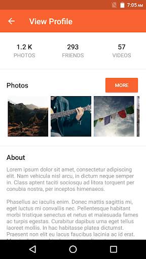 Messenger App - Material UI Template screenshot 7