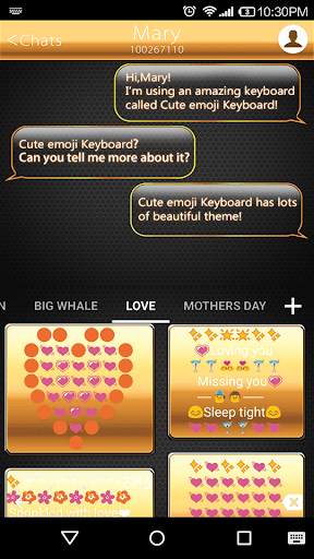 Gold Classic Emoji Keyboard स्क्रीनशॉट 4