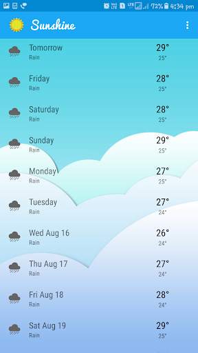 Sunshine Weather скриншот 4