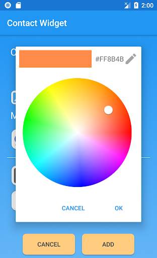 Contact Widget screenshot 3