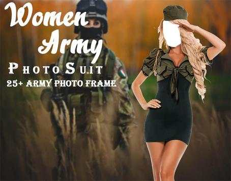 Woman Army Photo Suit screenshot 2