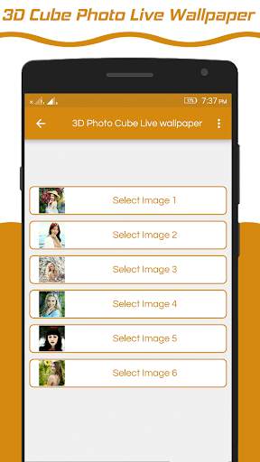 3d Photo Cube Live Wallpaper screenshot 1