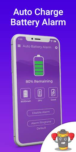 Automatic full charge battery alarm screenshot 1