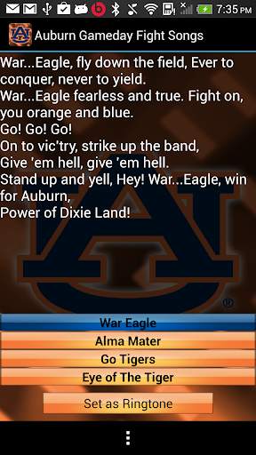 Auburn Tigers Fight Songs screenshot 2