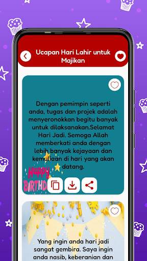 Kad & Mesej Hari Jadi screenshot 4