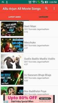 Allu Arjun All Movie Songs screenshot 2
