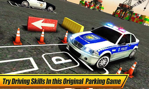 Real Police Car Parking 3D Sim स्क्रीनशॉट 1