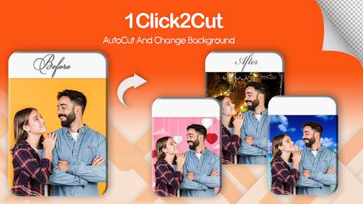 1Click 2CUT: AutoCut AutoBlur Background Eraser screenshot 2