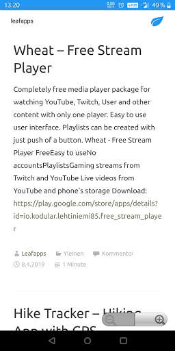 Mini Browser - Leafapps स्क्रीनशॉट 8