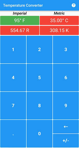 Fast Temperature Converter screenshot 2