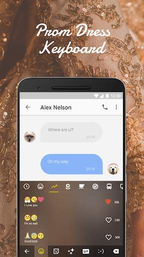 Luxury Girl Emoji Keyboard Theme for Facebook screenshot 3