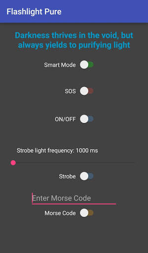 Flashlight Pure screenshot 1