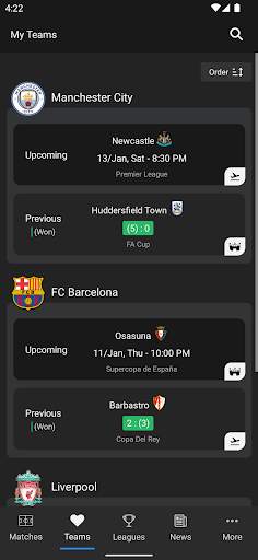 Jdwal - Soccer Stats screenshot 2