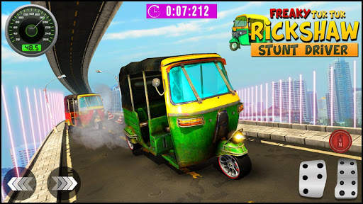 Freaky Tuk Tuk Rickshaw Stunt Driver : Sky Climb screenshot 7