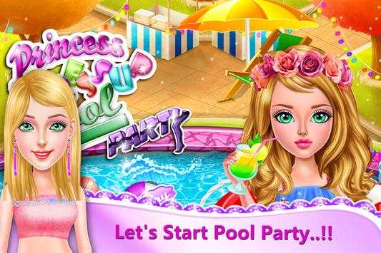 Princess Dressup Pool Party screenshot 8