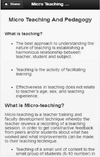 micro teaching and pedagogy screenshot 3