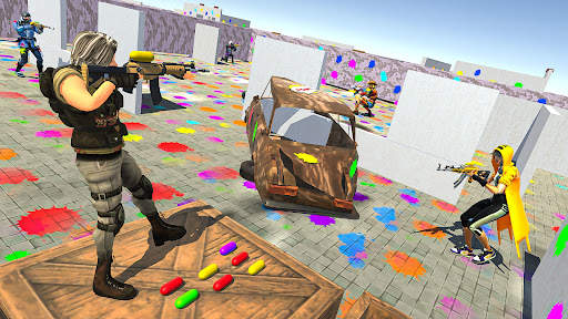 Game Menembak Pistol Paintball: Penembak Bola Cat screenshot 1