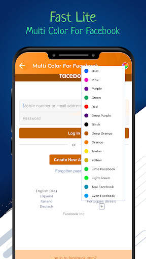 Faster Lite for Facebook - Multi Color screenshot 4