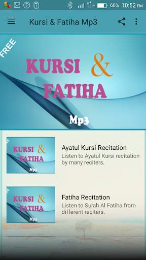 Ayatul Kursi & Fatiha Mp3 screenshot 1