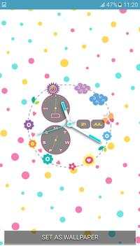 Cute Clock Widgets for Home Screen Live Wallpaper screenshot 3