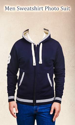 Men Sweatshirt Photo Suit 3 تصوير الشاشة