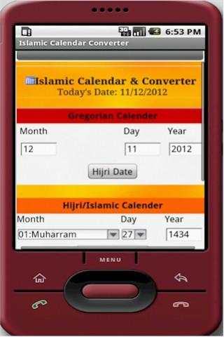 Islamic Calendar Converter screenshot 1