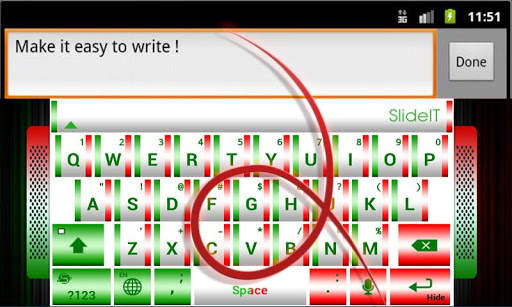 SlideIT Italy Skin screenshot 3