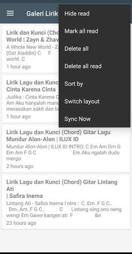 Galeri Lirik Musik 1.1 screenshot 4