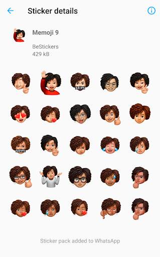 Black People Memoji Stickers for WhatsApp screenshot 5