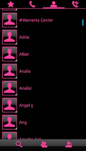 THEME SWIPE DIALER BIG BLACK PINK screenshot 4