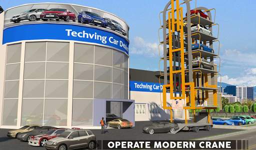 Smart Crane Car Transport Truck Driving screenshot 6