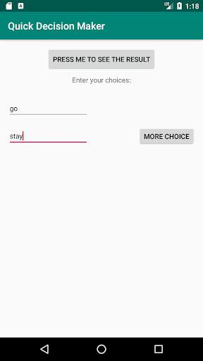 Quick Decision Maker screenshot 1