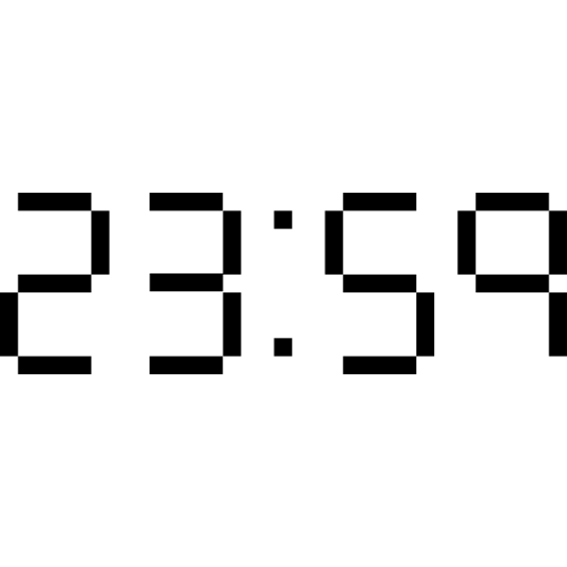 UTC Time With Alarm icon