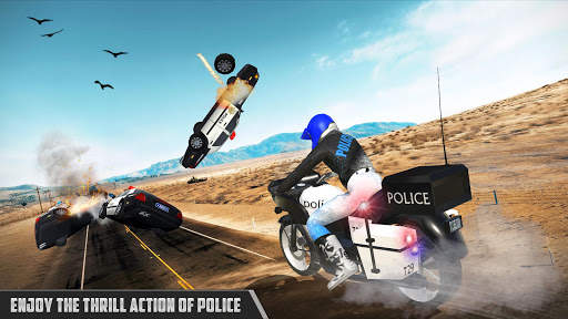 Police MotorBike Chase: 3D City Simulator screenshot 1