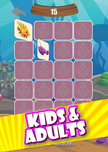 Memory game - Ocean fish screenshot 7